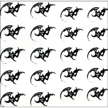 Vodoobtisky - Černý ornament č.3