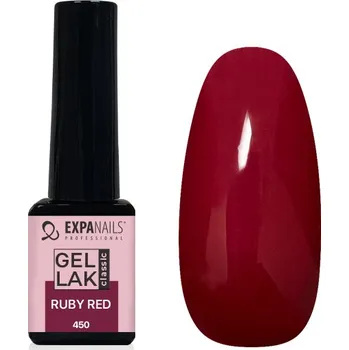 Přípravek na nehty UV/LED Gel lak - Ruby Red - 5 ml