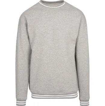 Pánská mikina Build Your Brand Pánská mikina BY104 Heather Grey-White 5XL