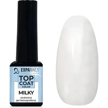 Lak na nehty EXPA-nails UV/LED gel Top coat color - Milky Objem: 5 ml
