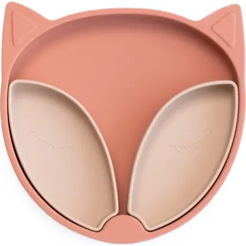 Silikonový talíř Tidy Tot Liška