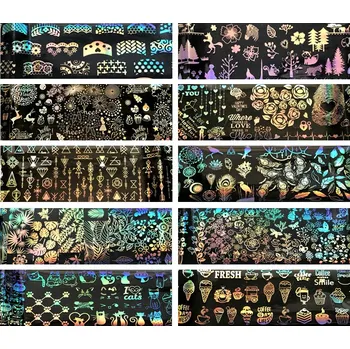 Přípravek na nehty Fólie v sáčku - Mix č.1 - 10 ks (4x20cm)