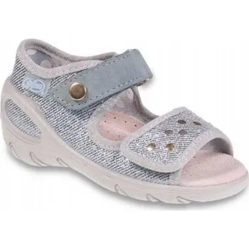 Chlapecké sandály Befado dětské sandály stříbrné barvy, velikost 24