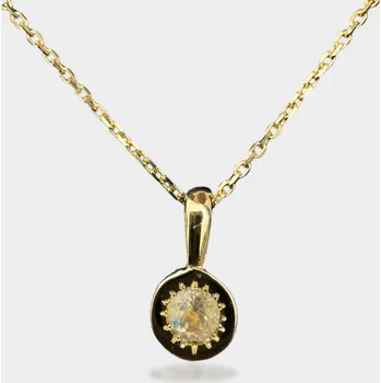 Přívěsek Přívěšek Birthstone - MĚSÍČNÍ KÁMEN Růžové zlato