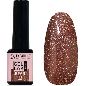 Lak na nehty UV/LED Gel lak - Star č.4 - 5 ml