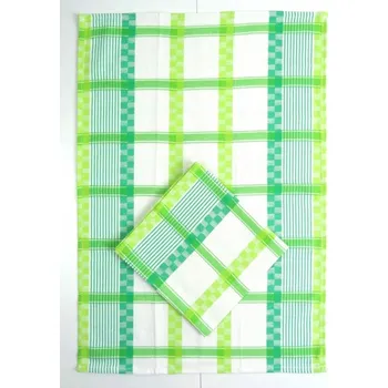 Utěrka Kuchyňská utěrka bavlněná 45x65 - IRMA zelená