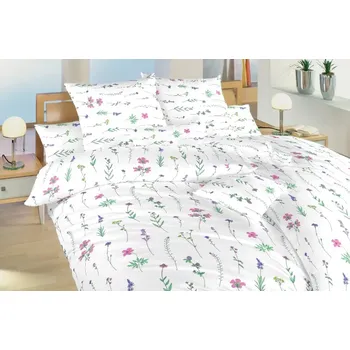 Bytový textil Krepové povlečení - Herbal starorůžový - na plast. knoflíky