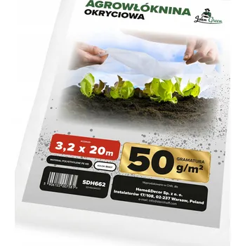 Mulčovací textilie Bílá krycí textilie JohnGreen 320 cm x 2000 cm, 50 g/m2