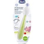 Chicco Lžička silikon Soft zelená 6m+