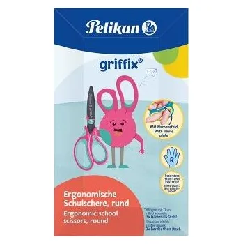 Kancelářské nůžky HERLITZ Griffix nůžky pro praváky, růžové [A]