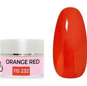 Lak na nehty UV/LED gel barevný - Orange Red 5g