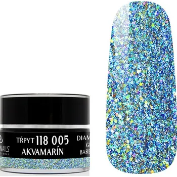 Lak na nehty UV/LED gel Diamond - Akvamarín 5 g