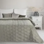 Přehoz na postel SOLUN stříbrná 220x240 cm Mybesthome