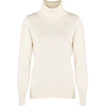 Kašmírový rolák offwhite L / Bílá