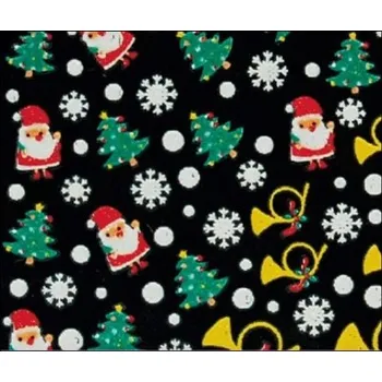 Zdobení - Vánoční - Santa, stromeček a vločky