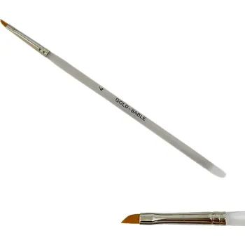 Štětec č.4 - plochý, zkosený - syntetický čirý