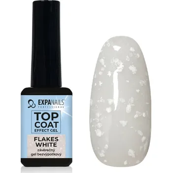 Lak na nehty EXPA-nails UV/LED gel Top coat effect - Flakes White Objem: 11 ml