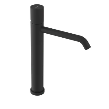 Vodovodní baterie Sapho Ultratap umyvadlová baterie stojánková vysoká bez výpusti prodloužená hubice černá UT007TB