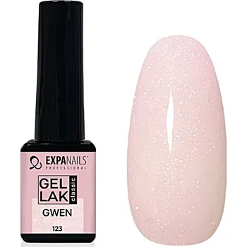 Lak na nehty UV/LED Gel lak - Gwen třpyt transparent 5 ml