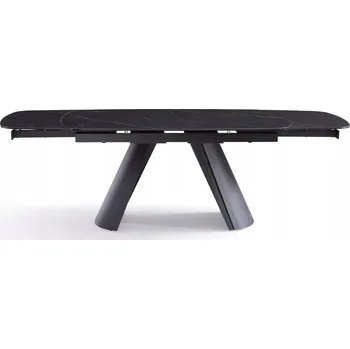 Jídelní stůl Rozkládací obdélníkový jídelní stůl keramický 160(240)x90cm Cinque Černý