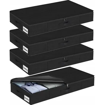 Úložný box Kukikan Úložné Boxy na Oblečení s Víkem 4 Kusy 12 cm Vysoké