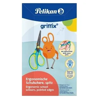 Kancelářské nůžky HERLITZ Griffix nůžky pro praváky, zeleno-modré