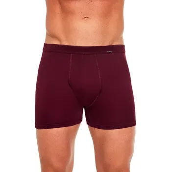Pánské spodní prádlo Pánské boxerky Authentic 092 3-5XL claret 3xl