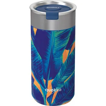 Termohrnek QUOKKA Boost, Nerezový termohrnek se sítkem BLUE JUNGLE, 400ml, 40070