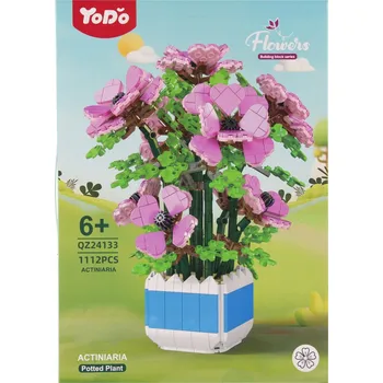 ostatní stavebnice STAVEBNICE KVĚTINY V KVĚTINÁČI VELKÁ SADA