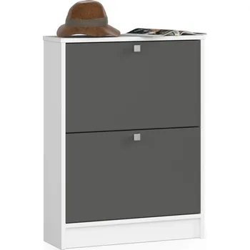 Botník Akord Simran (bílá + grafit šedý)