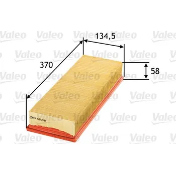 Vzduchový filtr Vzduchový filtr VALEO 585031
