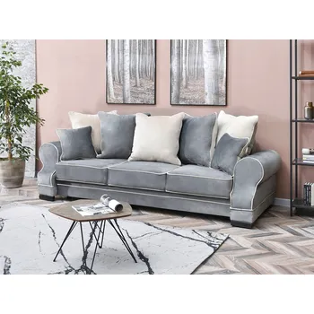 Křeslo Mebel Partner Taskent (šedá + černá)