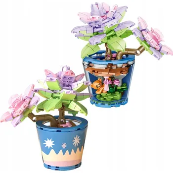 ostatní stavebnice Stavebnice plastová sada květiny 173 dílků 6 let +