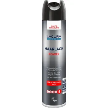 Stylingový přípravek Lak na vlasy extra silný Lacura Power Ultimativen Halt 5 400 ml z De