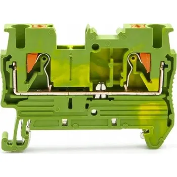 svorka Svorkovnice na DIN lištu ZUG PT 4-PE, žluto-zelená (zemnící)