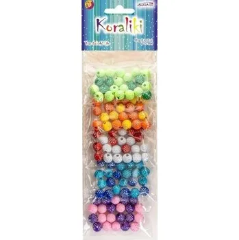 Dětské navlékací korálky Korálky plastové 10 mm 5 barev