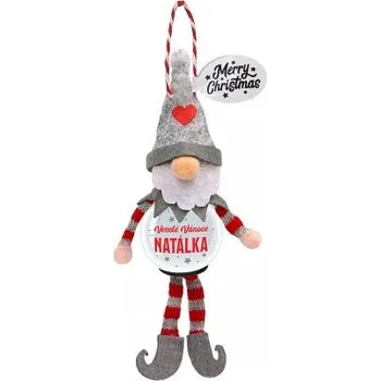 Vánoční dekorace ALBI Sněžítko skřítek - Natálka