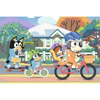Puzzle Puzzle Bluey Šťastný den 100 dílků