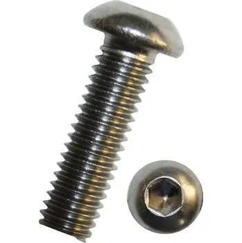 Šroub Šroub s půlkulatou hlavou ISO 7380-1 M5x16 mm, nerez A2, 1 ks