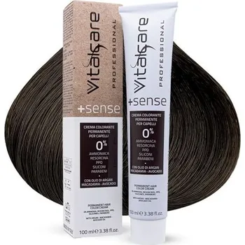 Barva na vlasy Vitalcare | +Sense - Profesionální permanentní barva na vlasy, bez amoniaku, resorcinolu, PPD a