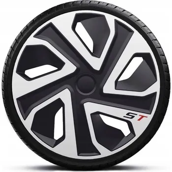 Poklice na kolo J-TEC Poklice na kola - kryty kol ST silver black 19'' - sada 4 ks