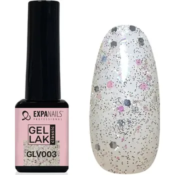 Lak na nehty UV/LED Gel lak - GLV003 třpyt - 5 ml