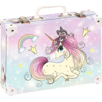 Školní kufřík Kufřík školní střední - 33x23x10 cm s motivem jednorožce