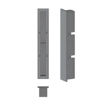 Příslušenství pro LED osvětlení Waktor® Záslepka pro hliníkové lamely o rozměru 80x16mm, šedá RAL9007