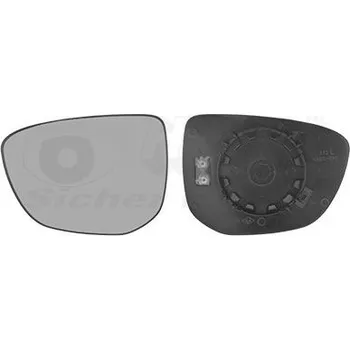 Autosklo Sklo do zrcátka, vnější zrcátko VAN WEZEL 0984837