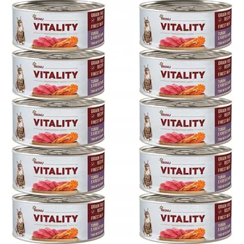 Krmivo pro kočku Akinu VITALITY Tuňák & krevety konzerva pro kočky 10 x 70 g