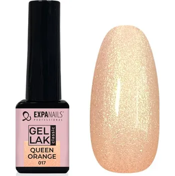 Lak na nehty EXPA-nails UV/LED Gel lak - Queen Orange třpyt - 5 ml