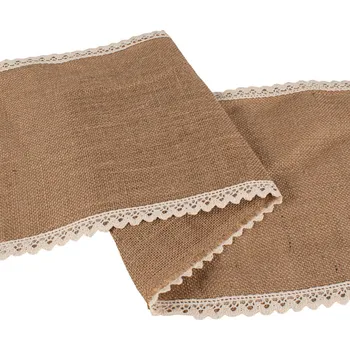 Jutová štóla s lurexem a krajkovým lemem