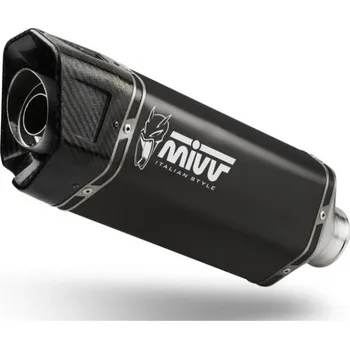 Výfuk pro motocykl Výfuk kompletní 3x1 MIVV SR-1 T.030.LR1TB Černý titan