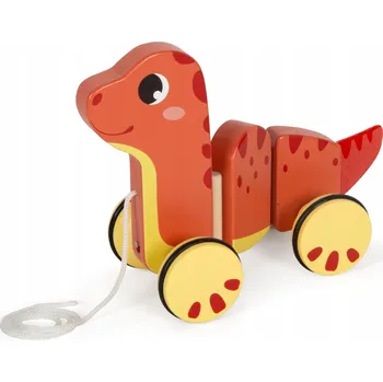 Dřevěná hračka Dřevěná Hračka s dinosaurem SMALL FOOT FSC pro děti od 12 měsíců